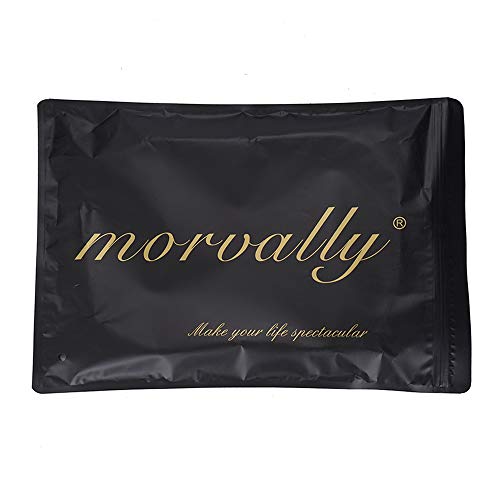 Morvally 24-Inch Platinum White Wavy Lace Front Wig, Glueless, Heat-Resistant Synthetic Hair