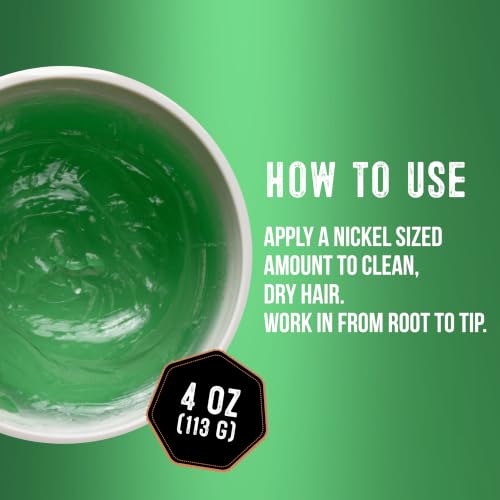 Men's Tea Tree Hair Pomade - Medium Plus Hold, Medium Shine, 4 oz