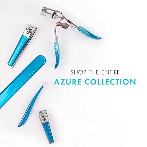 TRIM Azure Collection Clipper Set ? Precision-Ground Cutting Edges for Clean, Even Cuts ? Convenient and Easy to Use ? Perfect for at-Home Manicures and Pedicures ? Carbon Steel