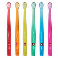 TELLO Ultra Soft Swiss Toothbrush Pack of 6 Small Head Gentle Cleaning for Sensitive Gums