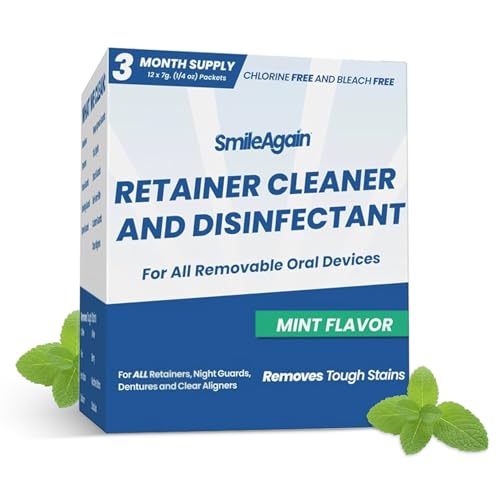 Smile Again Mint Retainer & Aligner Cleaner Crystals 3-Month Supply