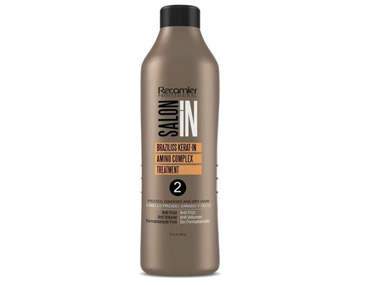 Braziliss Permanent Hair Straightener Natural Process Blowout No Formol No Frizz | Alisadora Keratin 33.3oz(1000ml)