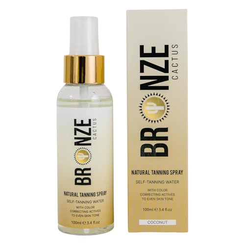 Hydrating Self-Tanning Water Spray with Coconut Scent – Natural Sun-Kissed Glow, Vegan & Gentle