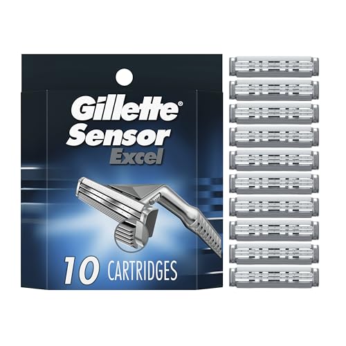 Gillette Sensor Excel Men's Razor Blade Refills - Pack of 10