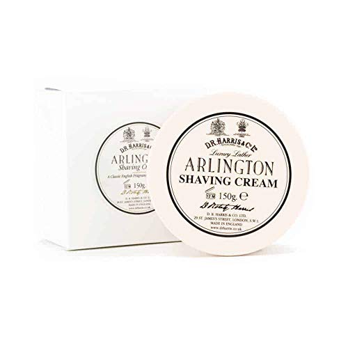 D.R. Harris Arlington Shaving Cream Bowl 150g - Luxurious Glycerin Men’s Shave