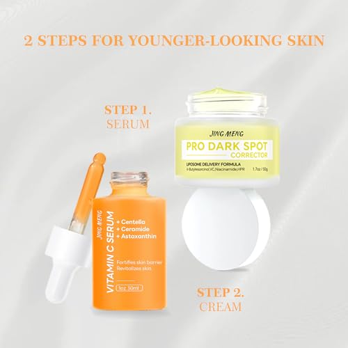 Vitamin C Liposomal Face Serum, Dark Spot Corrector, Instantly Calming, Soothing,Radiance Boosting Anti-Aging, Even Skin Tone with Centella Asiatica, Ceramide, Astaxanthin, Hyaluronic Acid