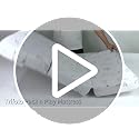 White Animal-Pattern 38x26 Memory Foam Pack and Play Mattress - Dual Sided