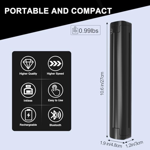Wireless Tattoo Stencil Printer for Artists & Beginners - Bluetooth Portable Tattoo Transfer Machine with 3 Transfer Papers