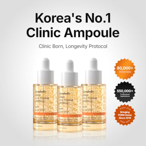 Vitamin C Serum Toning Ampoule with PDRN & Hyaluronic Acid - 1.01 Fl Oz