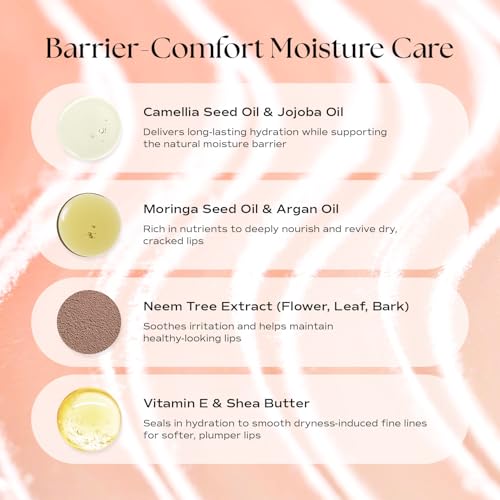 Sleeping Lip Mask Camelia Seed Oil 0.53 Oz. | Day & Night Repairing Balm, Overnight Lip Mask, Lip Treatment for Dull & Dry Lips, Deep Nourishing with Vitamin E, 5 Phyto Oil Complex