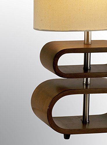 Adesso 19.5-Inch Rustic Bentwood Table Lamp with Dimmable Natural Shade - Natural Beige