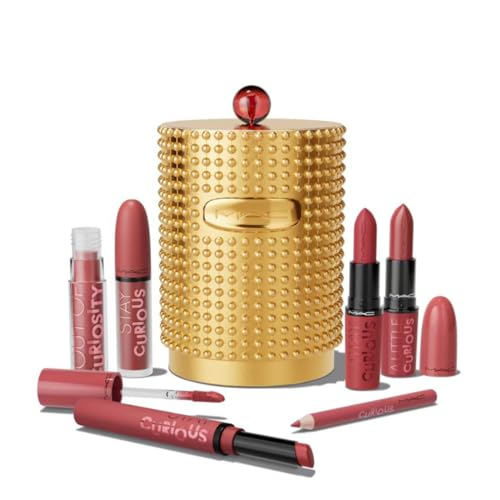 MAC Cosmetics Limited Edition Stay Curious Party Crew Vault - 4 Lipsticks - Lipgloss and Lip Pencil