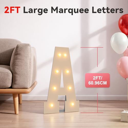Marry Me Light-Up Letters Sign - 2FT Will You Marry Me Proposal Decor - Variation of THIS listing