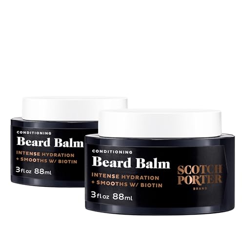 Scotch Porter Conditioning Beard Balm for Men 2-Pack - Softening & Growth Support