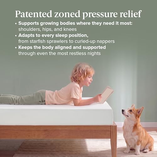 White Twin Green Tea Memory Foam Mattress 5 Inch Medium Firm Zinus