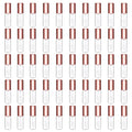 Mydio 50 Pack 1.2ML Clear Mini Lip Gloss Tube Empty Lip Balm Containers With Rose Gold Lid for Lipstick (Rose Gold)