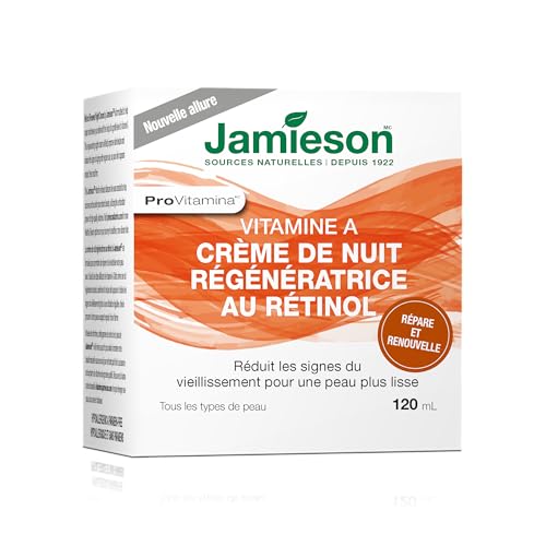 Jamieson Retinol Night Cream – Anti-Aging, Rejuvenating Skin Care, 120mL