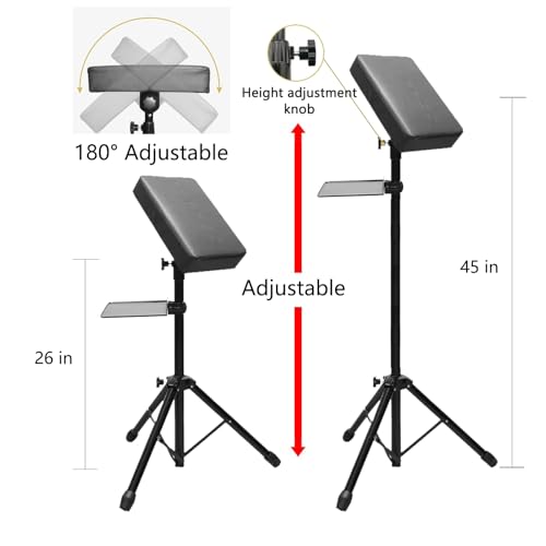 LEEYUKA Tattoo Arm Rest Stand with Tray Tattoo Chair for Client Adjustable Height Sponge Pad Tripod Base Equipment Supplies