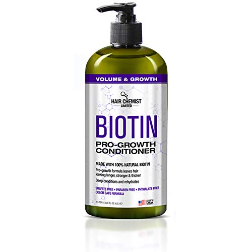 Hair Chemist Biotin Pro-Growth Shampoo & Conditioner Set - 33.8oz Each, Hair Loss & Thinning Care Gift Box