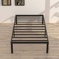 Narrow Twin Bed Frame 16 Inch Steel Support No Box Spring Needed - 30x75 Variation