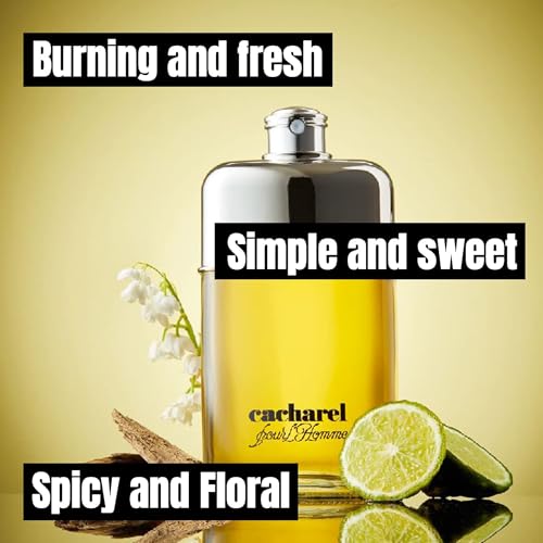 Cacharel Pour L'Homme Eau de Toilette Men’s Woody Spicy Fragrance 3.4 Fl Oz