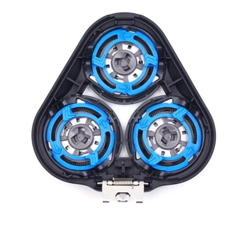 Shaver Head Blades Holder Plate for Razor Head Series 5000, 3PCS SH50 Blue Razor Retaining Rings Lock-Ring Blue Blade Retaining Rings for Shaver Model SH50 Shaver Head Series 5000