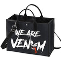 BWWKTOP Spider Hero Cosmetic Makeup Bag Villain Movie Fans Gift We Are Venom Makeup Zipper Pouch Bag (WE ARE VE BG)