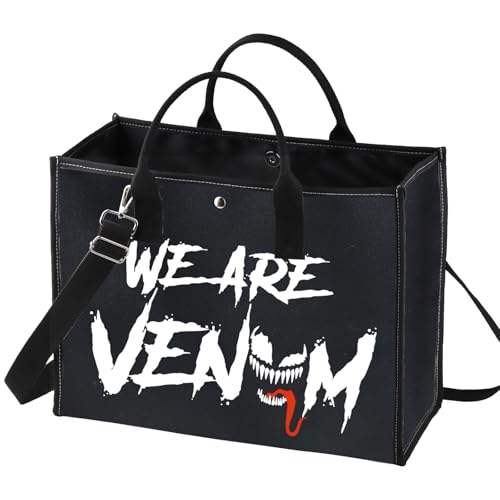 BWWKTOP Spider Hero Cosmetic Makeup Bag Villain Movie Fans Gift We Are Venom Makeup Zipper Pouch Bag (WE ARE VE BG)