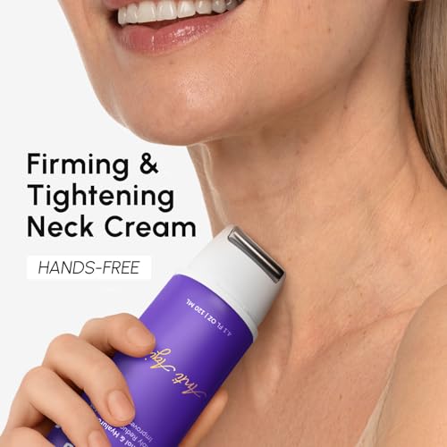 MAREE Neck Cream with Face Roller ? Neck Creams For Tightening and Firming ? Pro Retinol & AH-8 Firming Neck Cream Roller - Face Double Chin Wrinkle Cream for Women - Crema Reafirmante Para el Cuello