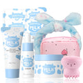 10 PCS Milk Skincare Set for Girls Ages 8-12 - Gentle Hydrating Kids Routine