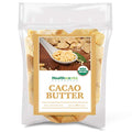 Organic Cacao Butter 16 Ounce - Raw Unrefined Vegan Keto Non-GMO