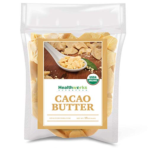 Organic Cacao Butter 16 Ounce - Raw Unrefined Vegan Keto Non-GMO