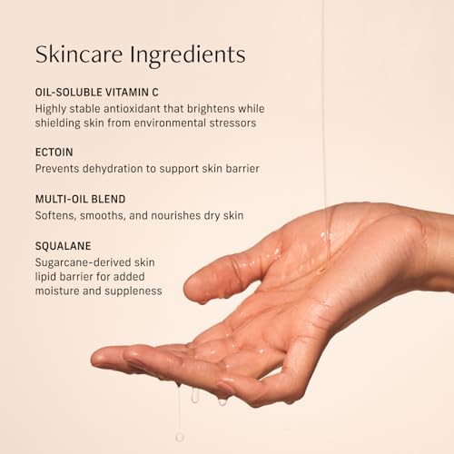 Vitamin C Body Oil with Vanilla Verve Scent - Hydrating Moisturizer for Glowing Skin - 4.2 Fl Oz