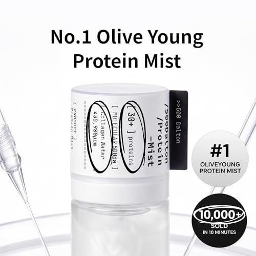 Hydrating Face Mist Duo Set - 1.86 Fl Oz, 500 Dalton Protein Spray for Dewy Glow