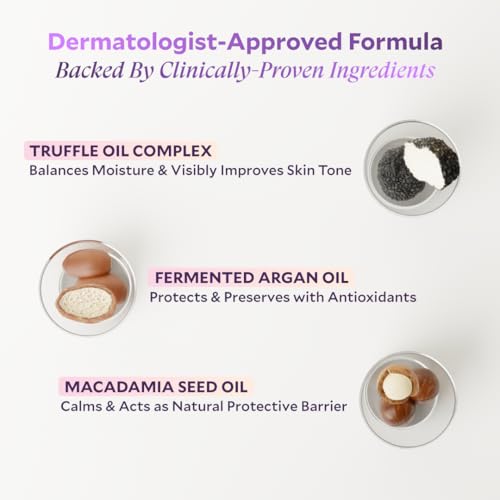 FIÈRA Oil to Foam Facial Cleanser with Truffle & Fermented Plant Oils, Hydrating & Gentle, 110ml