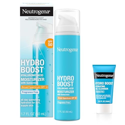 Hydro Boost SPF 50 Face Moisturizer with Hyaluronic Acid & Free Trial Cleanser