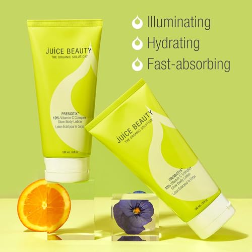 Juice Beauty PREBIOTIX 10% Vitamin C Glow Body Lotion - 180ml Brightening Moisturizer