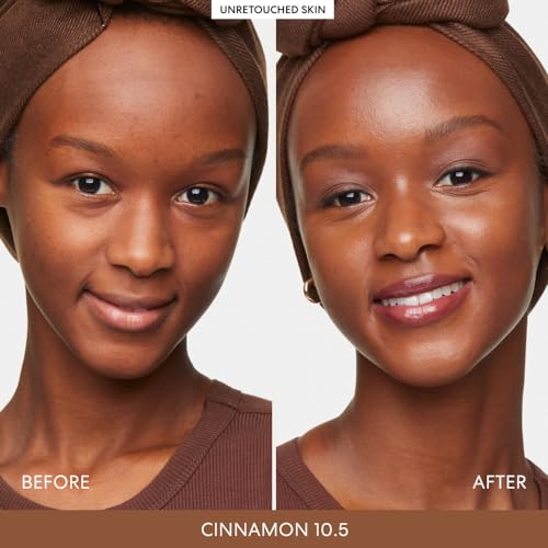 bareMinerals 3-Piece Clean Beauty Gift Set, Includes 3 Full-Sizes, Tinted Moisturizer Mineral SPF 30 + Hyaluronic Acid, Under-Eye Brightener + Concealer, Dewy Lip Gloss-Balm Set, Makeup Trio