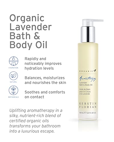 Organic Lavender Body Oil - Relaxing Aromatherapy Moisturizer 3.4 fl oz