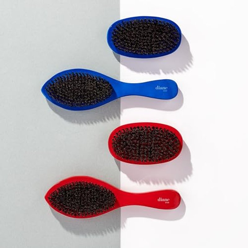 Diane Prestige 100% Soft Boar Bristle Curved Oval Wave Brush, D1707