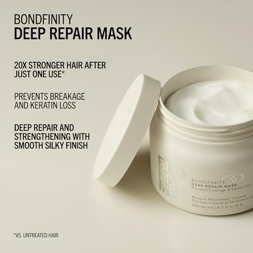 BlondMe Bondfinity Deep Repair Hair Mask 6.7 Fl Oz for Blonde & Lightened Hair