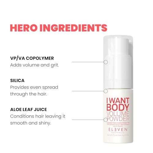 ELEVEN AUSTRALIA I Want Body Volume Texture Powder - Lightweight Hair Volumizer, 0.3 Oz