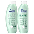Head & Shoulders Anti-Dandruff Shampoo, BARE Soothing Hydration Twin Pack, 1% Pyrithione Zinc, Dry Scalp Relief, Free of Sulfates, Silicones, Dyes, 13.5 fl oz Each
