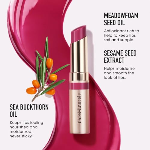 bareMinerals Dewy Lip Gloss Balm - Affection, 0.1 oz, Hydrating Sheer Shine