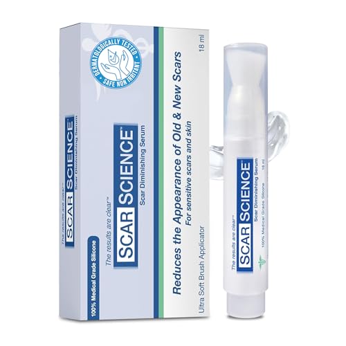 Scar Care Gel Serum with Soft Brush Applicator for Post-Surgical & Acne Scars