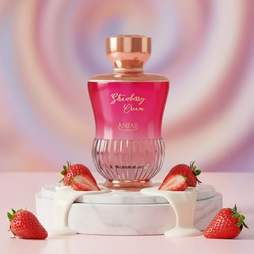 Women’s Strawberry Cream Perfume - Fruity Floral Gourmand Fragrance 3.4 oz