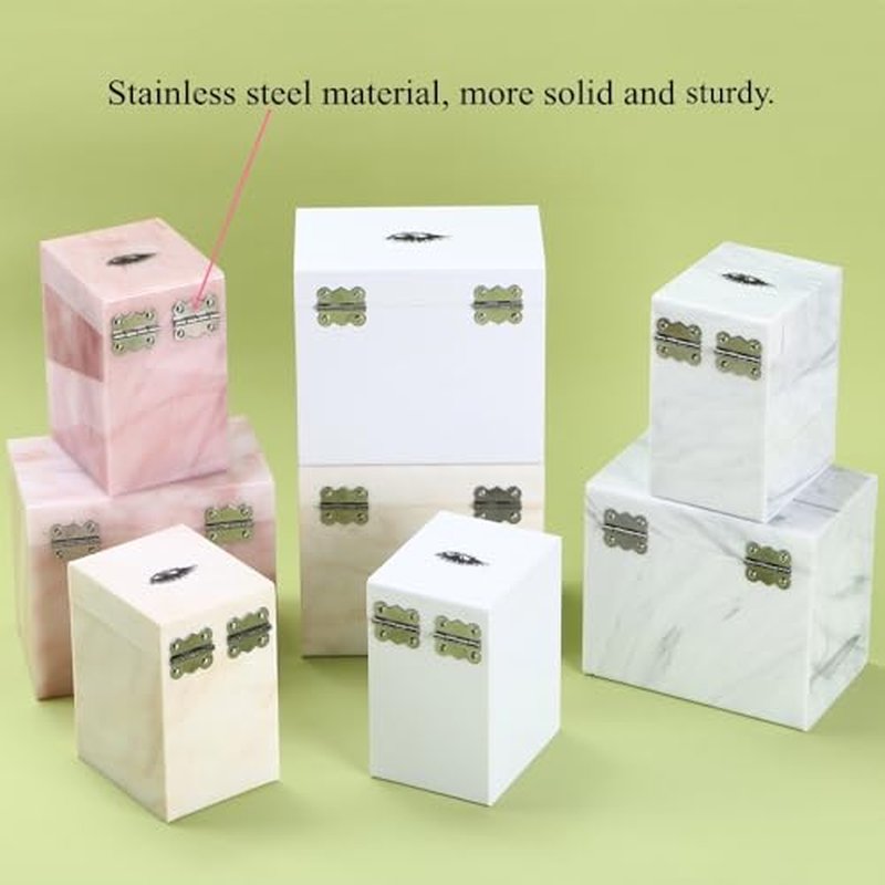 5 Layers Acrylic Eyelash Storage Box, Makeup Eyelashes Extension Close-Packed Display with 5 Pallets, Grafting False Eyelashes Glue Pallet Holder Display Organizer (5 Layer Marble Pink)