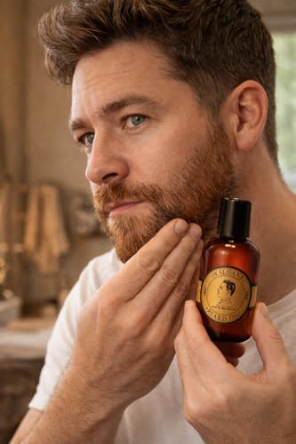 Beard Oil for Men - Conditioning, Moisturizing, and Shine with Vitamin E & Lavender - 2 oz
