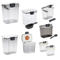 Multicolor 8-Piece Kitchen Storage Canister Set for Flour, Sugar & Baking Supplies
