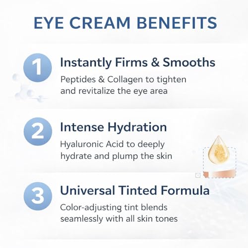 30S Instant Firming Eye Cream & Face Cream | Instant Eye Firming | Smoothes Wrinkles, Reduces Puffy Eye Bags & Fine Lines | Facial Anti-Aging & Wrinkle-Reducing Serum (Unscented)